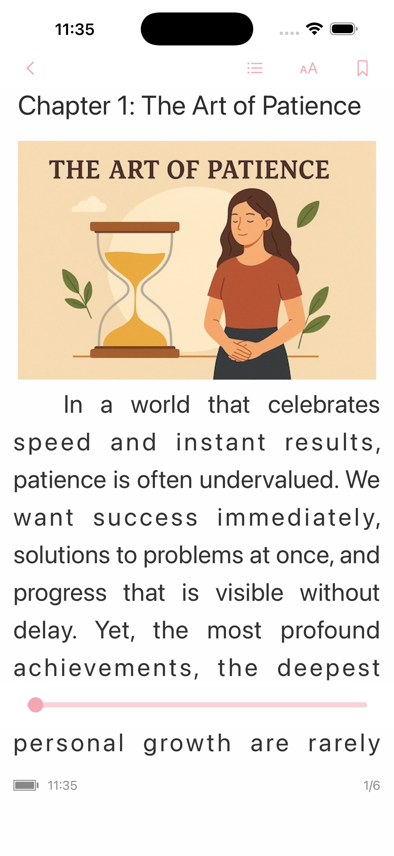 ReadTime App - Reading View